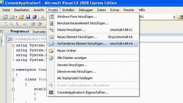 sw_install_cs_snap_delib_einbinden_include