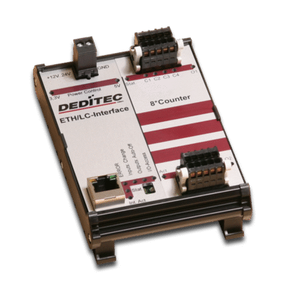 RO-Ethernet/USB Counter Modul mit 8/16 Eingangszählern und 2/4 Ausgangszählern