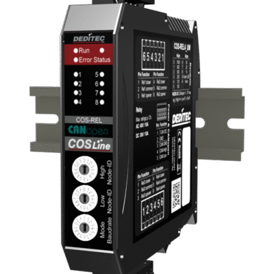 CANopen module with 4 changeover relays (changeover contact)
