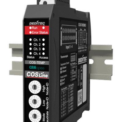 CANopen module with 4 type K thermocouple inputs