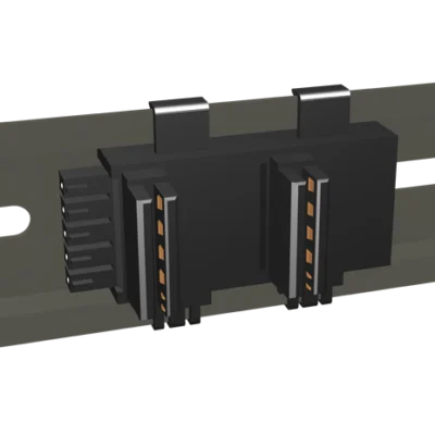 DIN rail connector