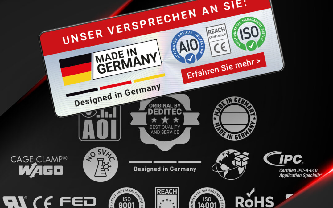 Unser Versprechen an Sie: Hochwertige Bauteile für erstklassige Produkte